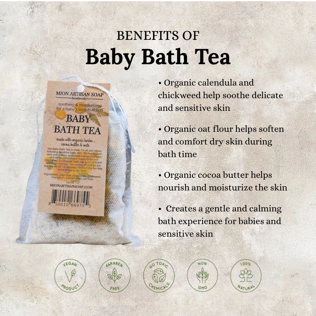 Baby Bath Tea | Made With Cocoa Butter and Herbs
