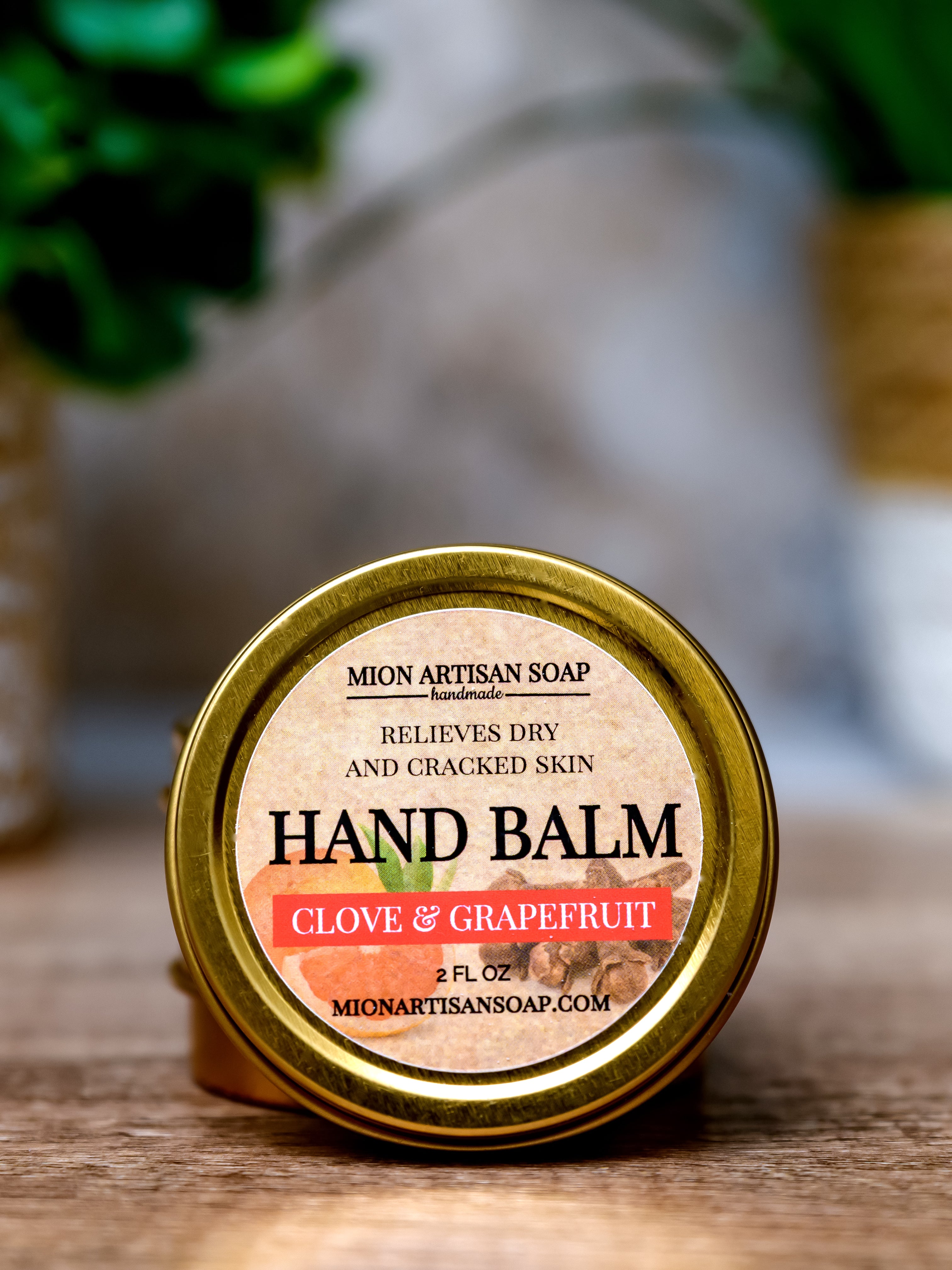 Hand Balm - Clove and Grapefruit | Not Greasy, Antibacterial, Moisture-Locking