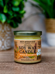 Orange & Patchouli Soy Wax Candle | Long Lasting | 100% Natural