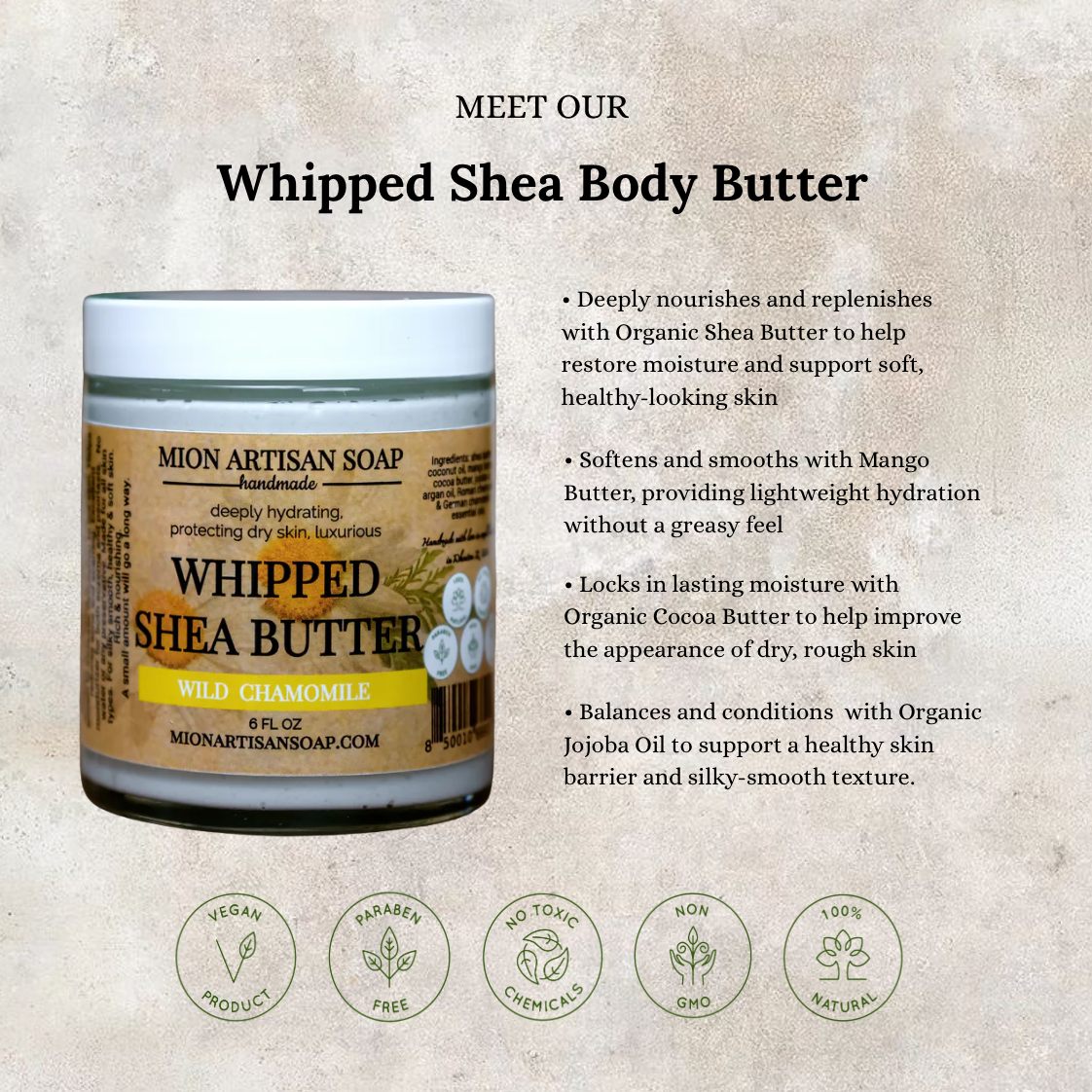 Whipped Shea Butter | Deeply Hydrating and Rejuvenating
