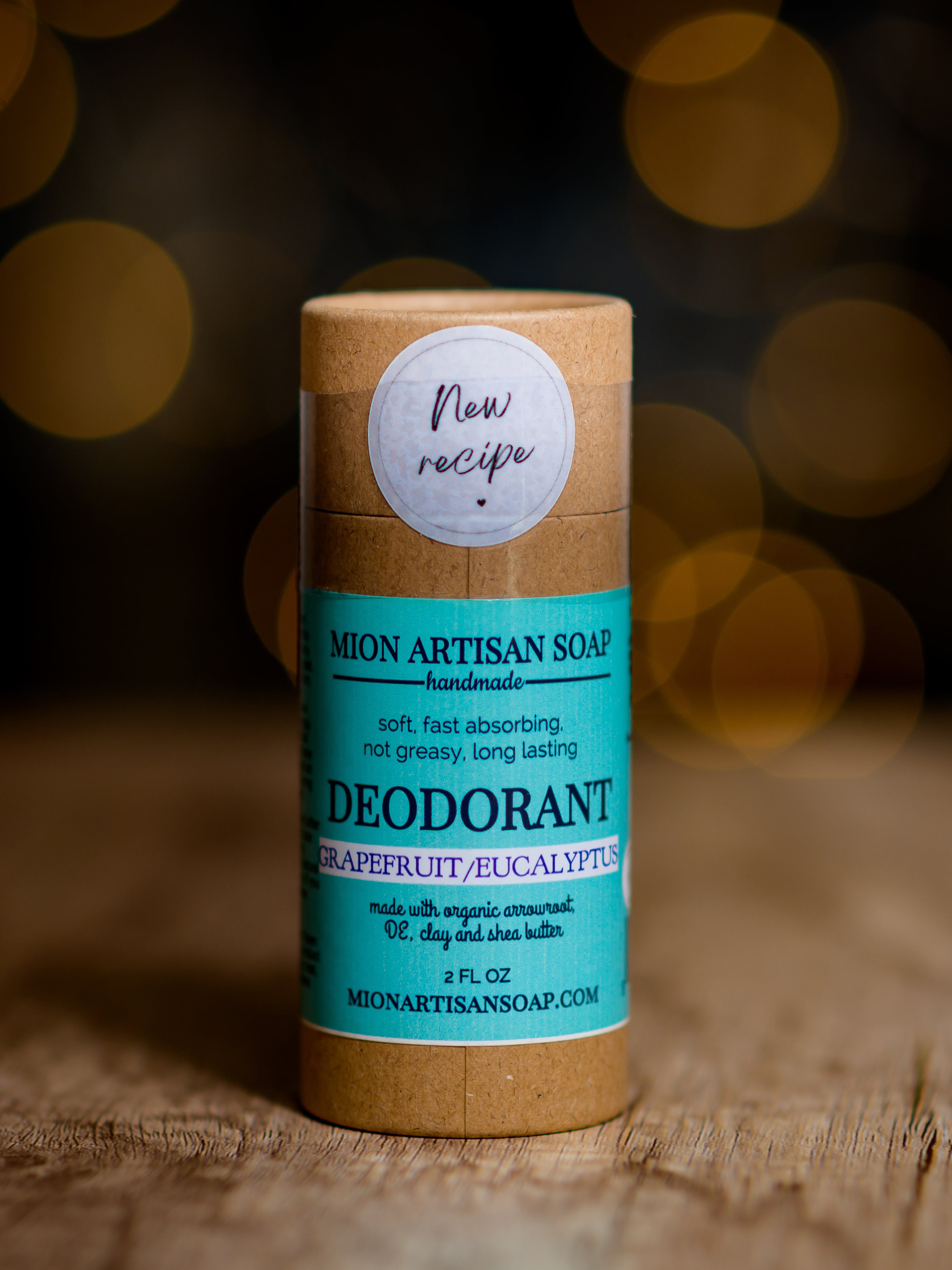 Grapefruit and Eucalyptus Deodorant | Aluminum Free, Baking Soda Free